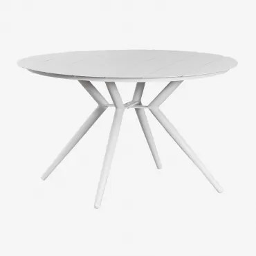 Ronde Aluminium Eettafel Valerie Ø125 Cm & Groen – Intens Olijf - Sklum