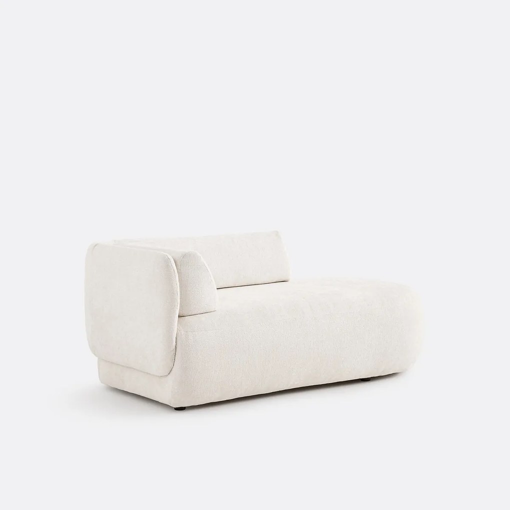 Longchair, rechts, dik fluweel, Méridiano