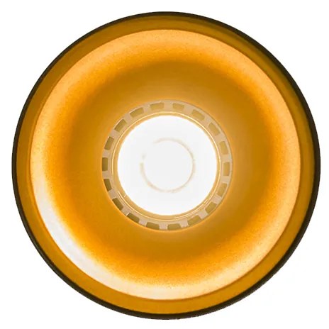 Moderne Spot / Opbouwspot / Plafondspot zwart met goud GU10 50mm - Deep Design, Modern GU10 cilinder / rond Binnenverlichting Lamp