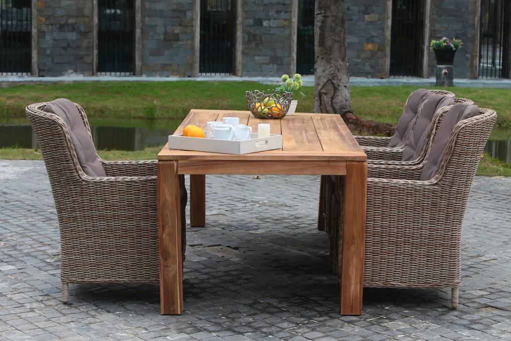 The Outsider Dining Tuintafel - Teak - Cancun - 190x100x78 cm - The Outsider