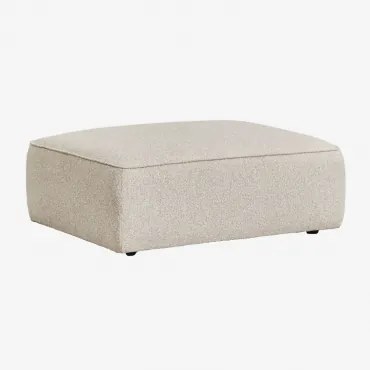 Cardea Gestoffeerde Modulaire Bankpoef Crèmebeige Boucléstof - Sklum