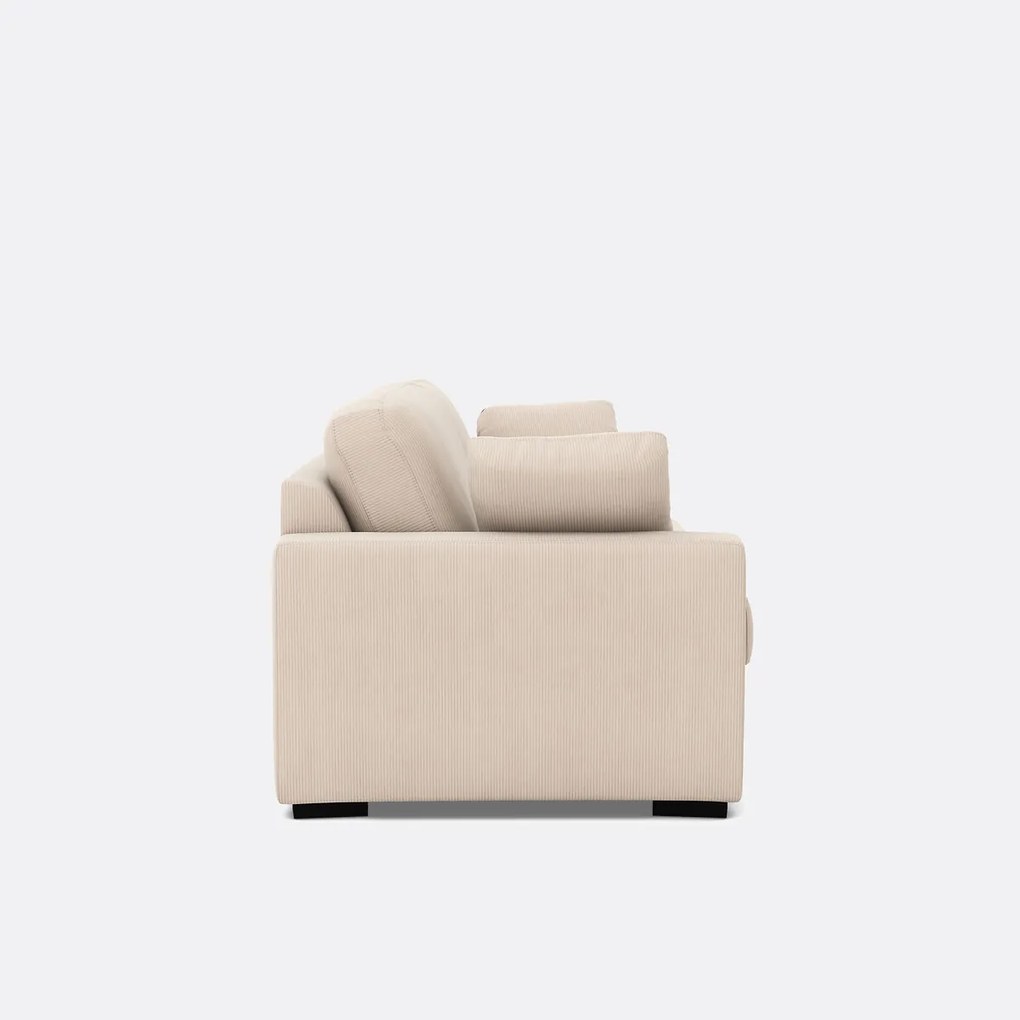 Slaapbank in ribfluweel, Comfort Bultex®, Timor