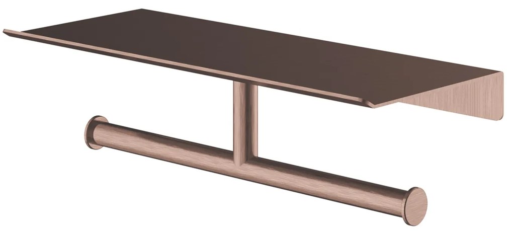 Hotbath &More dubbele rolhouder voor planchet koper geborsteld PVD