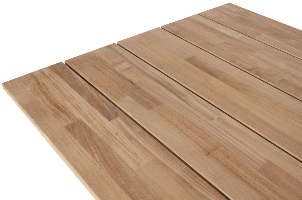 Taste by 4 Seasons Rhodos tuinset met Goa tuintafel teak blad 280 x 95 cm SALE Tuinset   houtkleur weerbestendig