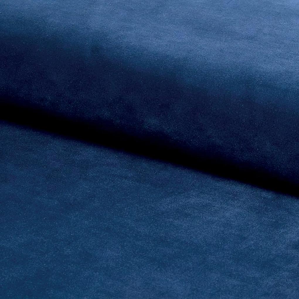 Stoel POSH donkerblauw (stof Bluvel 86) - modern, gestoffeerd, fluweel, voor woonkamer, eetkamer