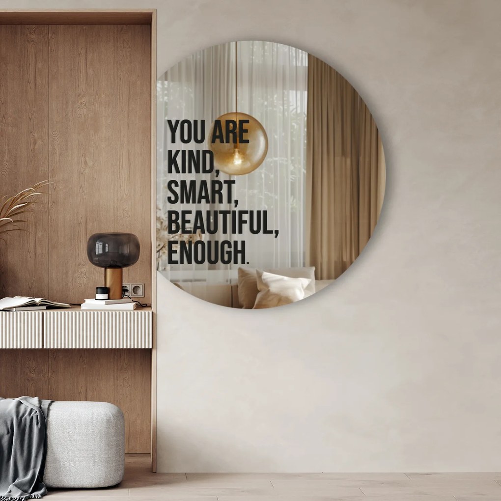 Spiegelsticker S23 – You are kind, smart, beautiful, enough.