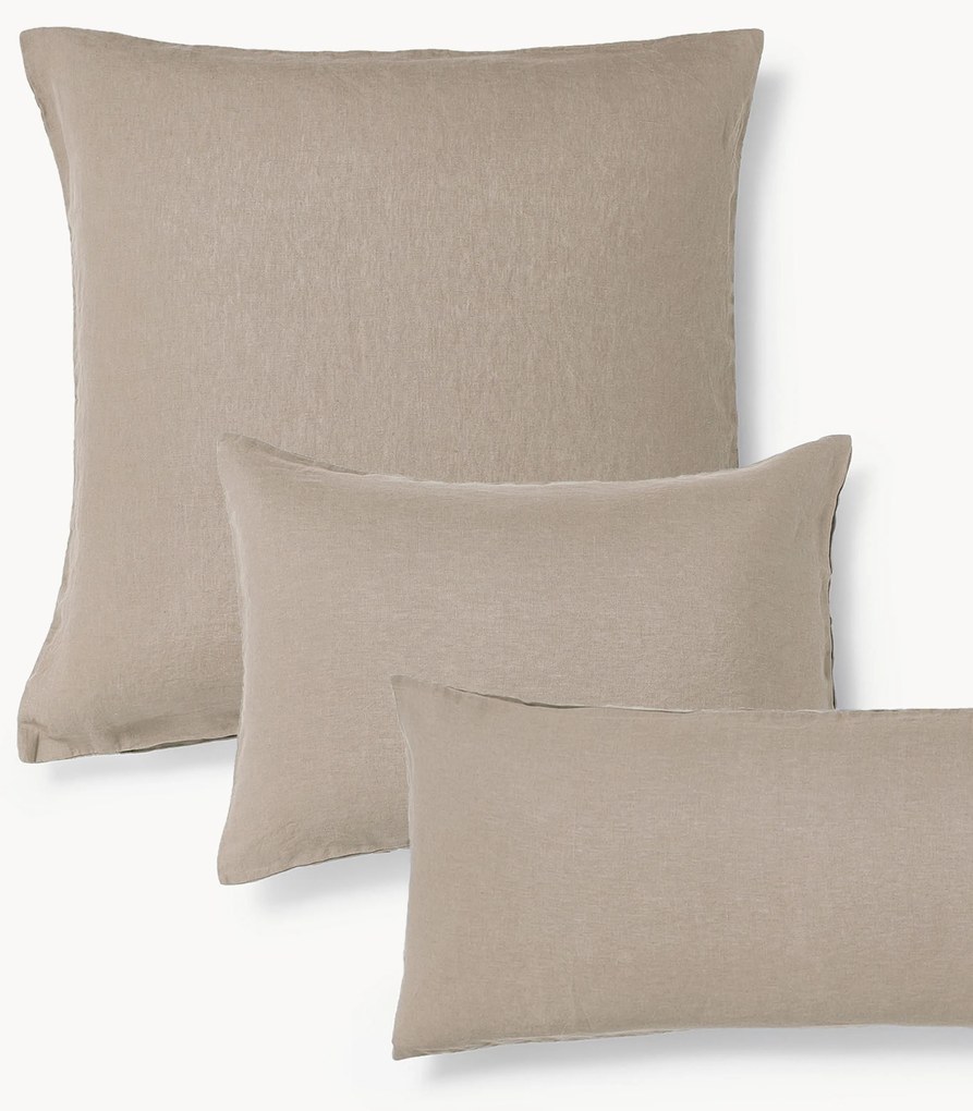 Gewassen linnen kussenhoes Airy