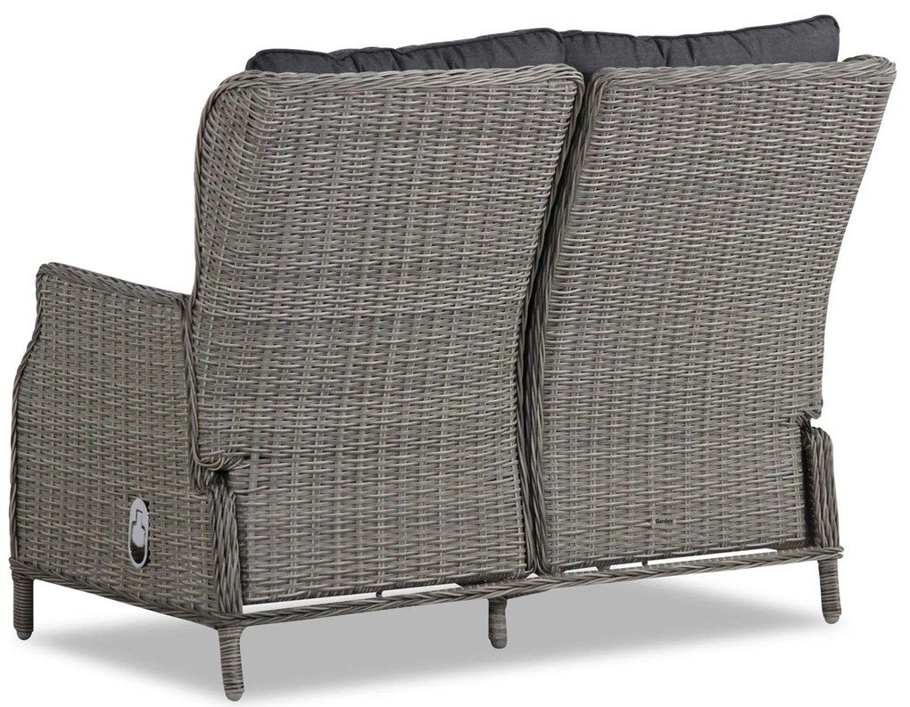 Stoel en Bank Loungeset 4 personen Wicker Grijs Garden Collections New Castle