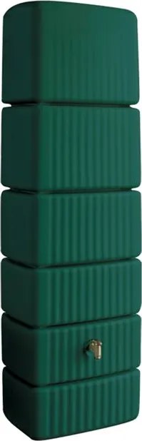 4Rain slim groen groen - Regenton muurmodel - 52x79x210cm - 650 liter