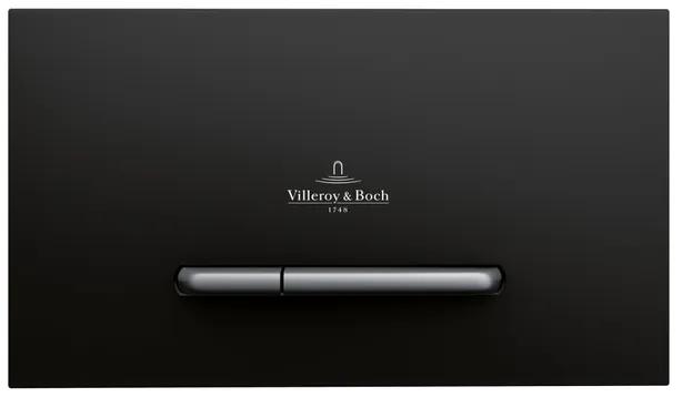Villeroy & Boch Viconnect bedieningsplaat E300 DF frontbediend 25.3x14.5cm kunststof zwart/matchroom 922169AN