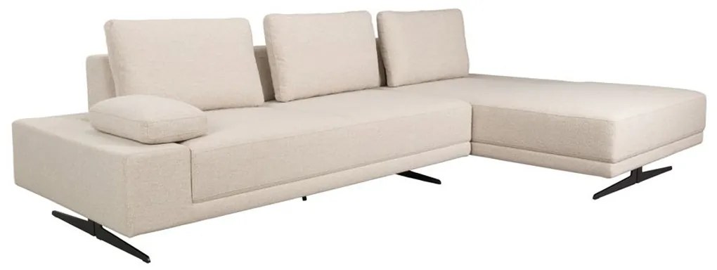 Dutchbone Shelly Off-White Moderne Hoekbank Chaise Longue Rechts Off-White