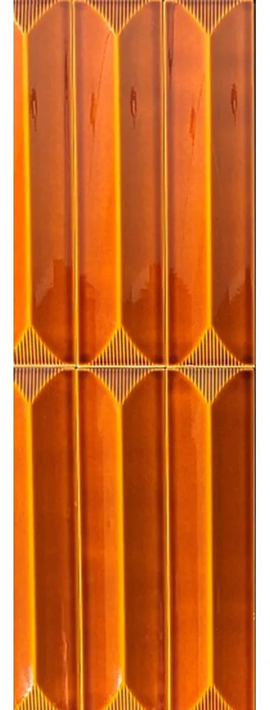 Terre d'Azur Colina 7.5x30cm oranje glans