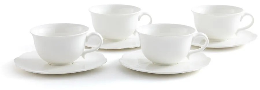 Set van 4 kopjes en schoteltjes voor koffie, Hirène