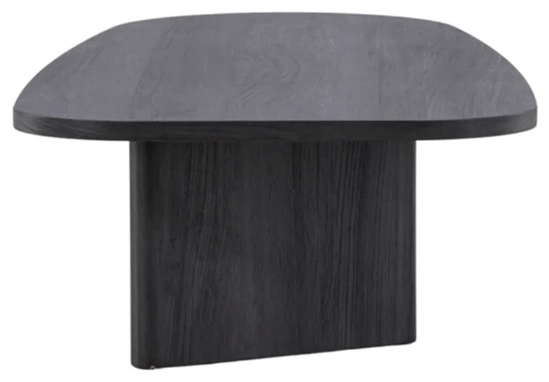 Organische Salontafel Zwart - 65 X 130cm.