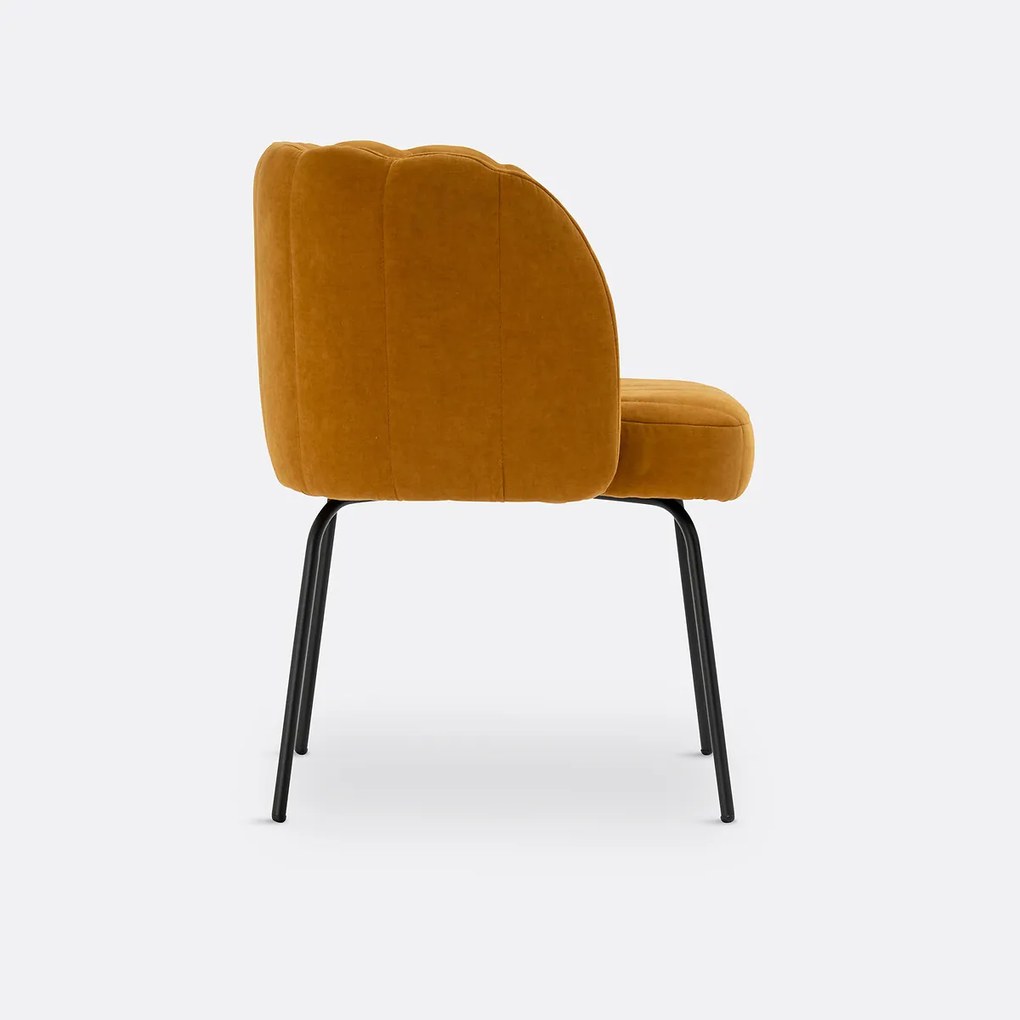 Tafelfauteuil in fluweel, Douna