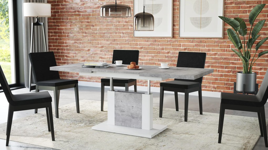ORION beton / wit, salontafel