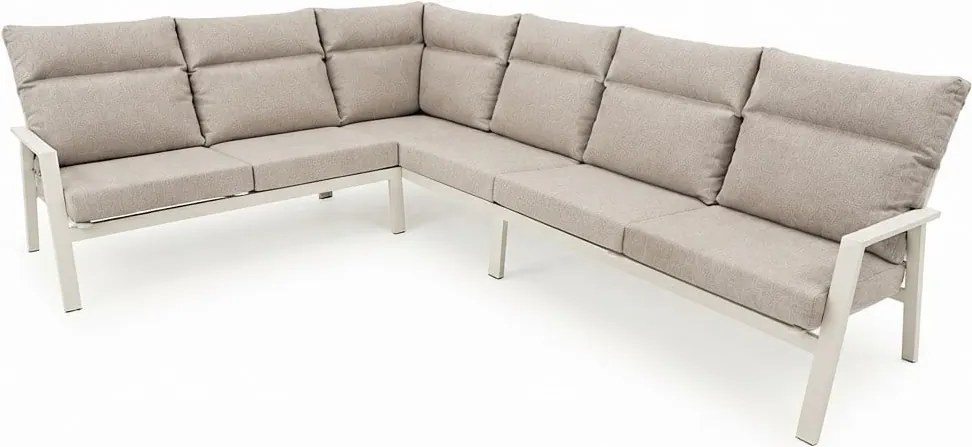 Pacific hoek loungeset 4 delig aluminium latte