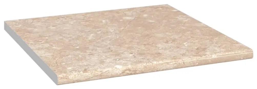 vidaXL Aanrechtblad 60x60x2,8 cm spaanplaat beige met marmertextuur