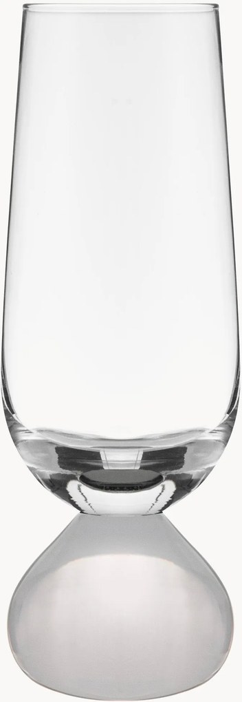 Handgemaakte kristallen champagneglazen Zephyr, 2-delig
