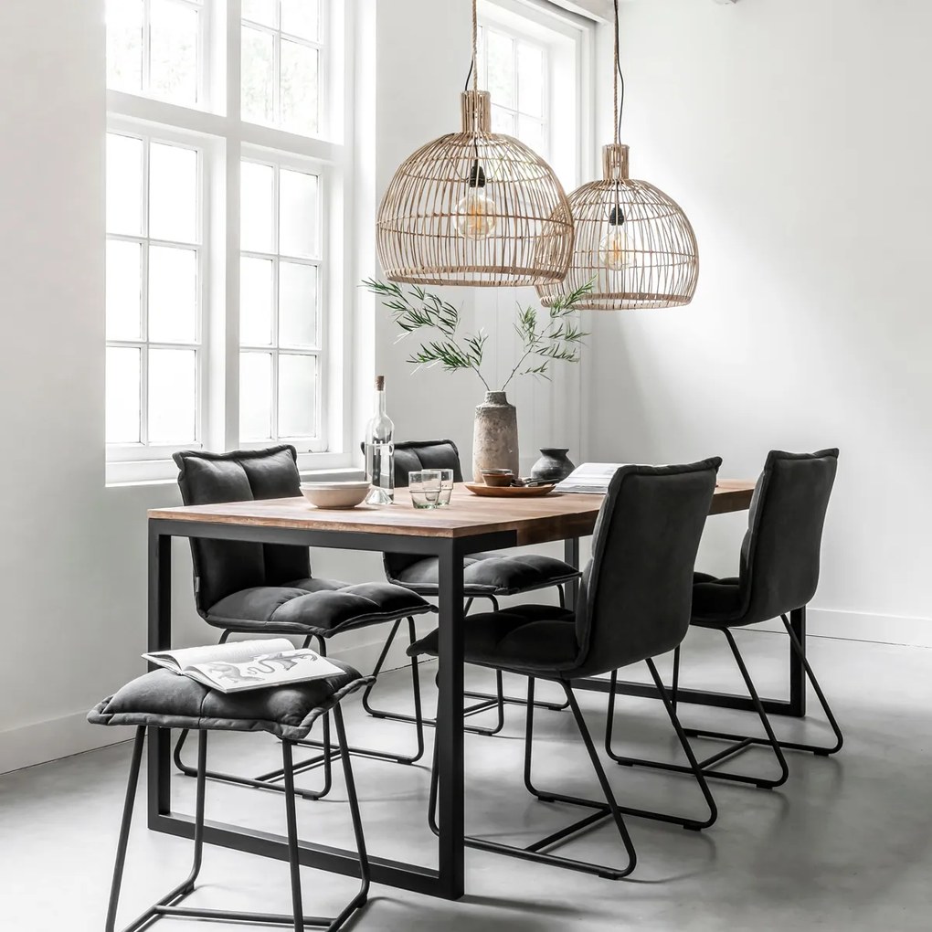 Must Living Elemental Teakhouten Eettafel 200 X 90 Cm - 200 X 90cm.
