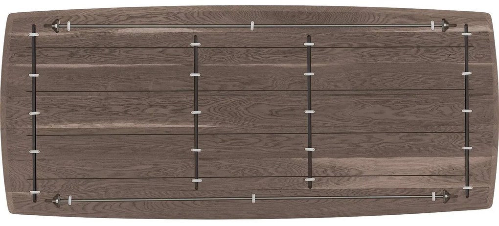 Goossens Excellent Eettafel Uniek, Semi rechthoekig 240 x 100 cm