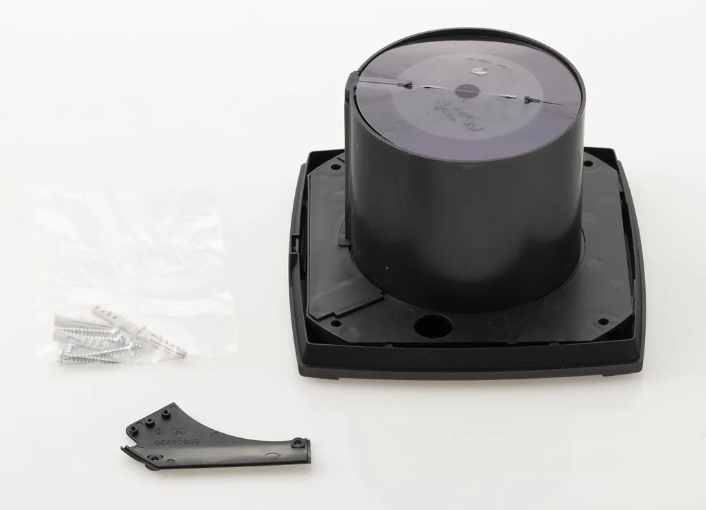 Cata UC-10 TH badkamer ventilator met timer en vochtigheidssensor 8W Ø100mm zwart mat