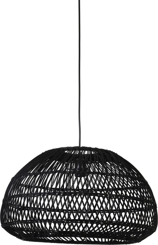 Hanglamp Ø50,5x30 cm EVELIE rotan zwart