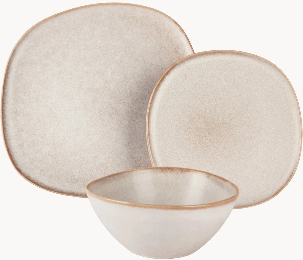 Porseleinen serviesset Stone, 4 personen, 12-delig