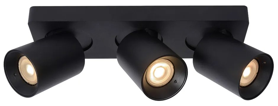 Lucide Nigel plafondlamp 3x 5W zwart