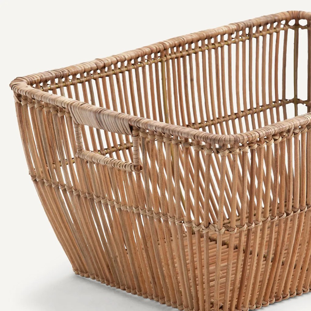 Linnenmand in rotan L50xH24cm Sentaku