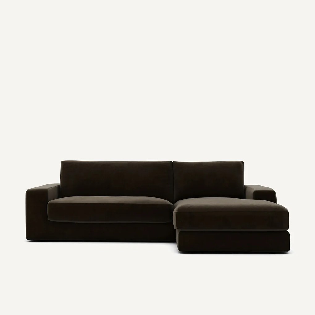 Hoekbank in fluweel, Skander