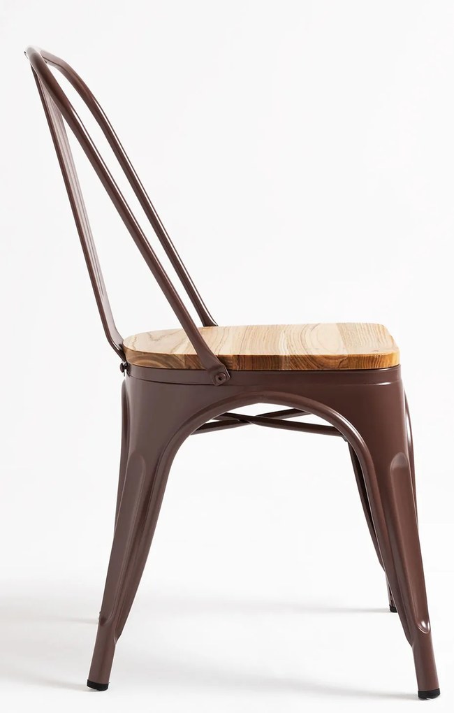 Pakket 4 Stoelen Torix Natuurlijk Hout