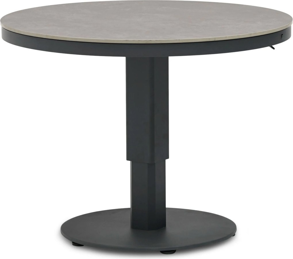 Tuintafel   90 cm  Grijs   Tivano in hoogte verstelbare