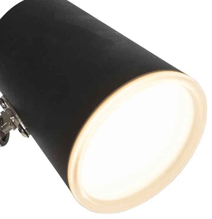 Moderne vloerlamp zwart 3-lichts incl. LED dimbaar - Coupe Modern Binnenverlichting Lamp