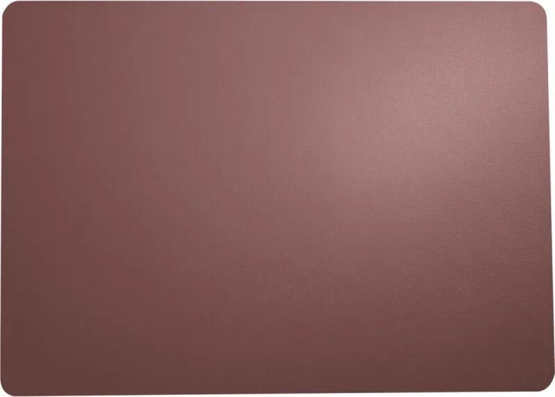 Lederen tafelset, plum, 46 x 33 cm