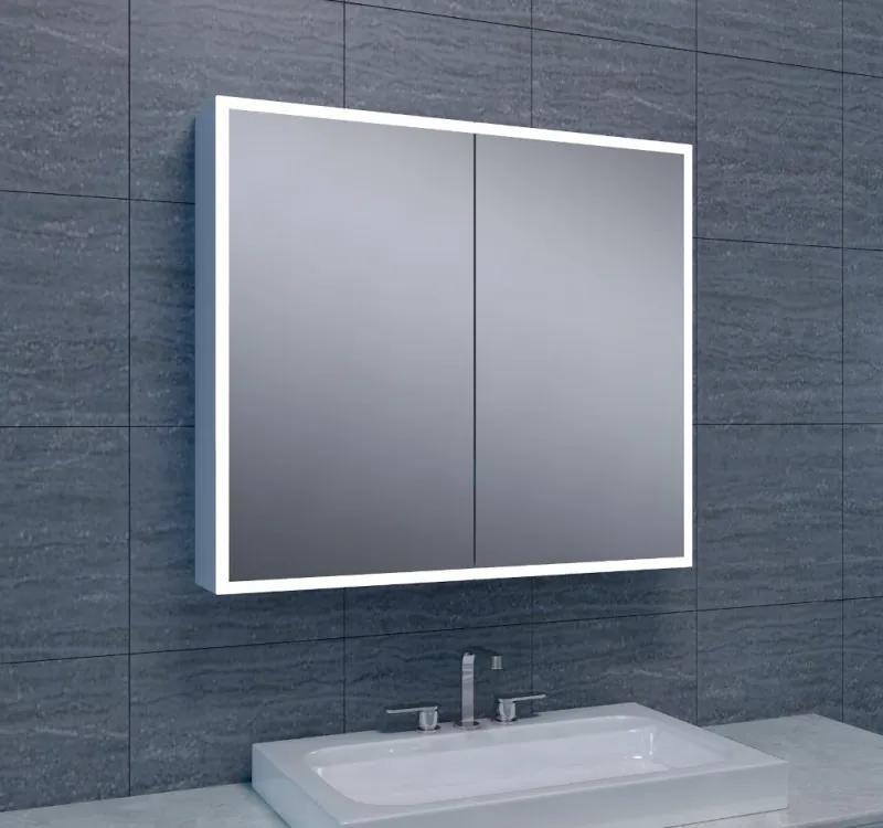 Quatro spiegelkast met LED-verlichting 80x70 cm