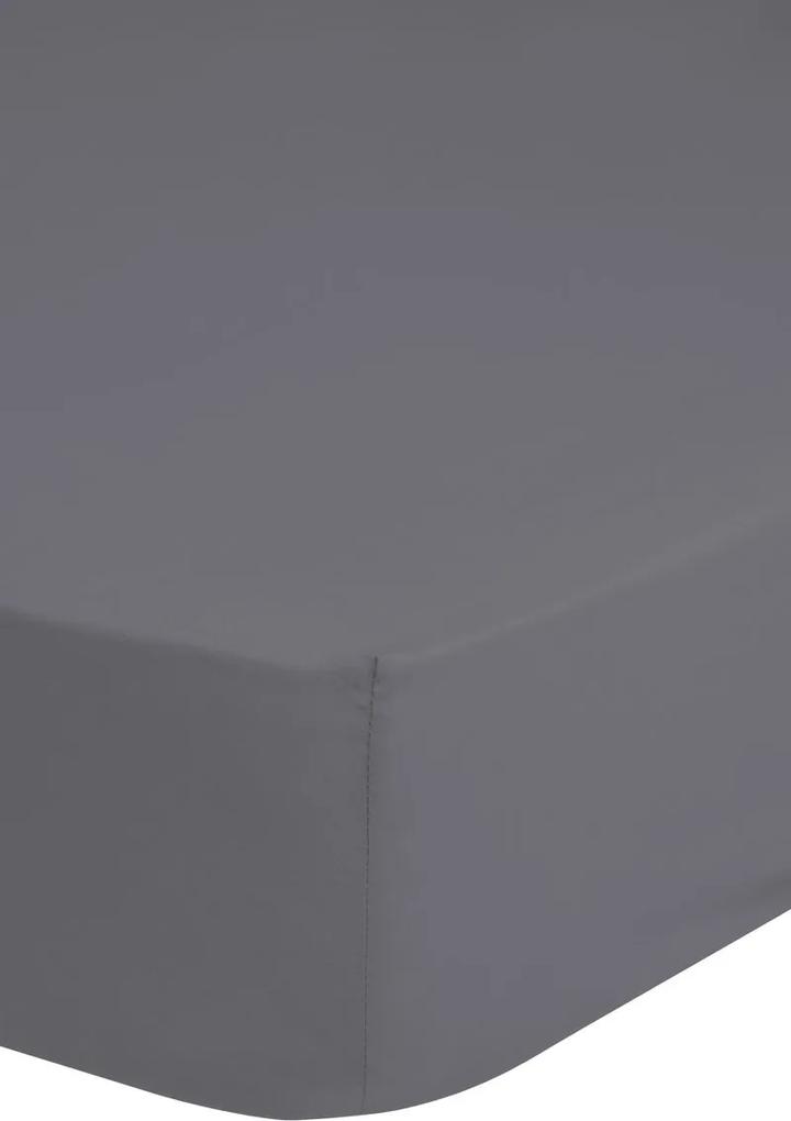 Jersey hoeslaken, grijs (90 x 220 cm)
