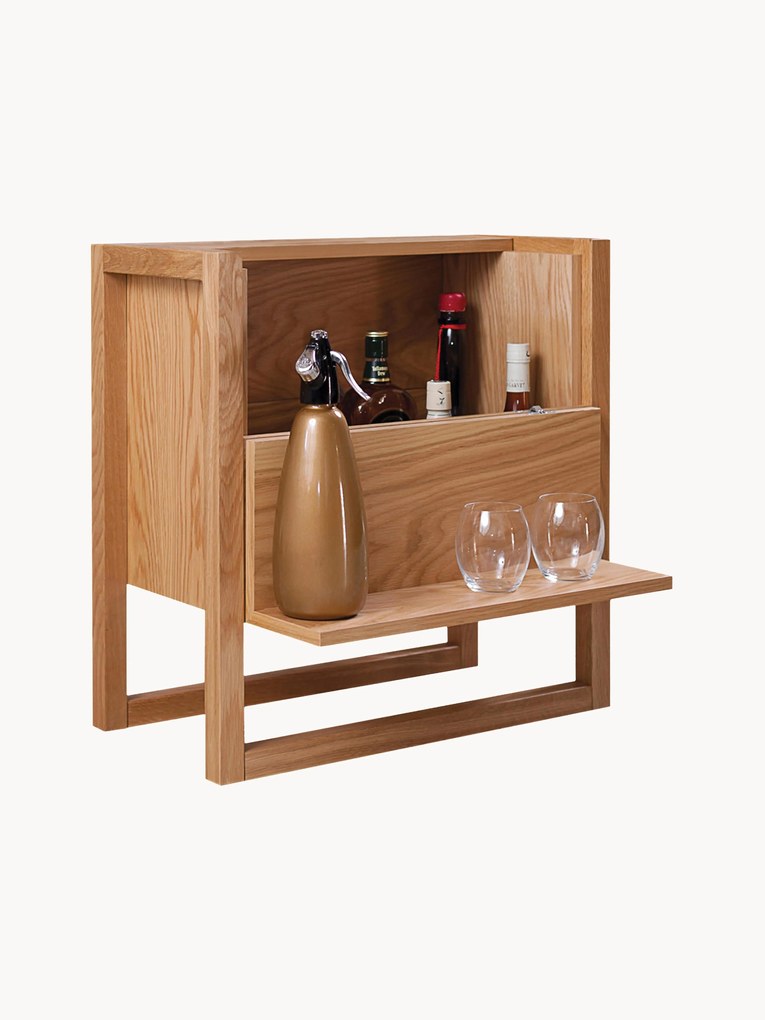 Minibar NewEst van eikenhout