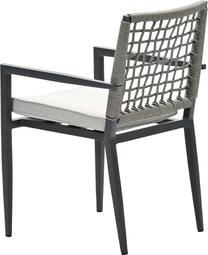 Garden Impressions Burela tuinstoel taupe - 4 stuks