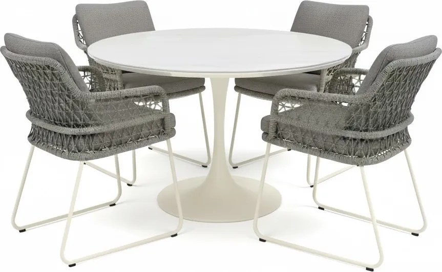 Taranto Flair dining tuinset 120xH75cm 5-delig