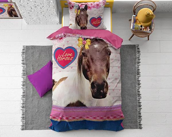 Love Horse Pink Roze 140 x 200