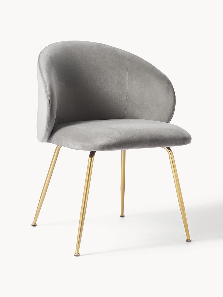 Fluwelen stoelen Luisa, 2 stuks