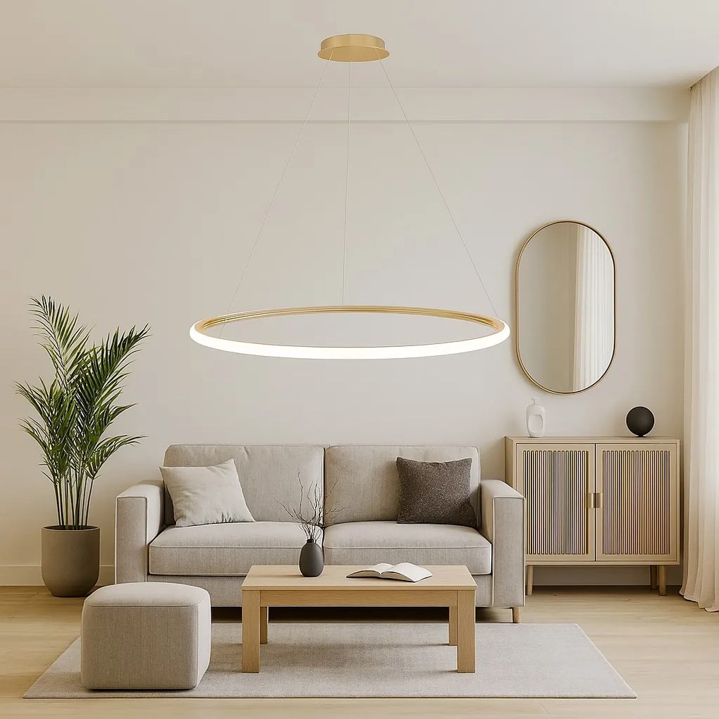 Lampa wisząca LHJ001-CP 40 cm GOLD