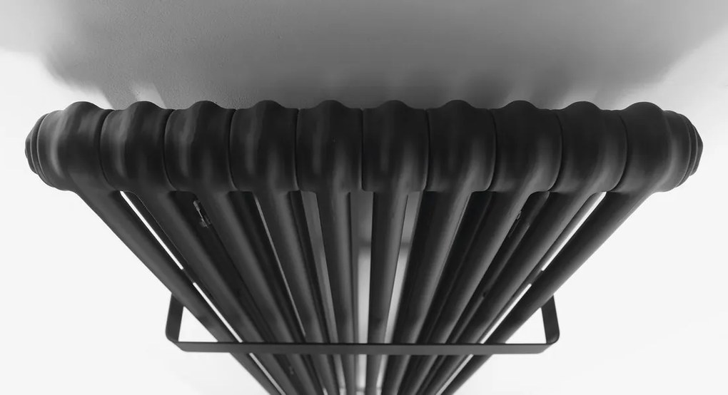 Sapho Fede handdoekradiator mat zwart 49x150cm 1071W