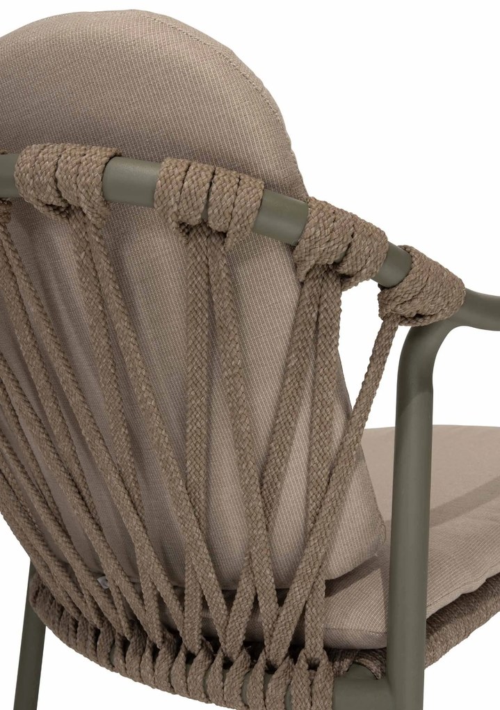 Taste by 4 Seasons Manitoba stapelbare tuinstoel olijfgroen SALE  Tuinstoel    taupe weerbestendig