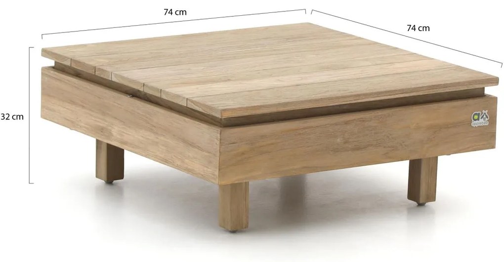 Apple Bee Module-X lounge tuintafel 74x74x32cm
