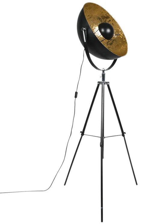 Industriële vloerlamp tripod zwart - Magna 50 Eglip
