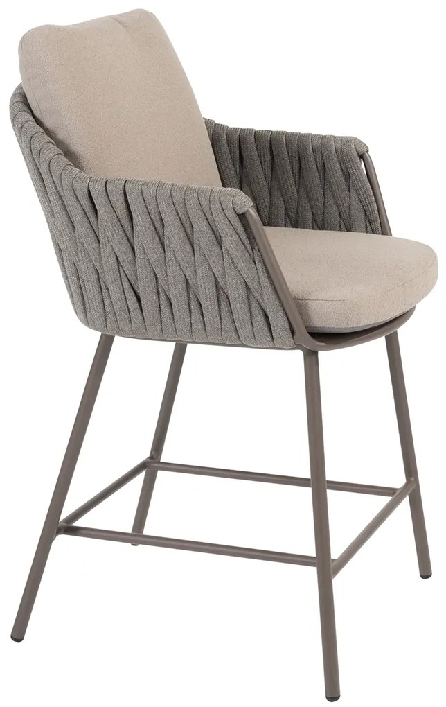 Taste by 4 Seasons Cannes barstoel terre Tuinstoel bruin weerbestendig