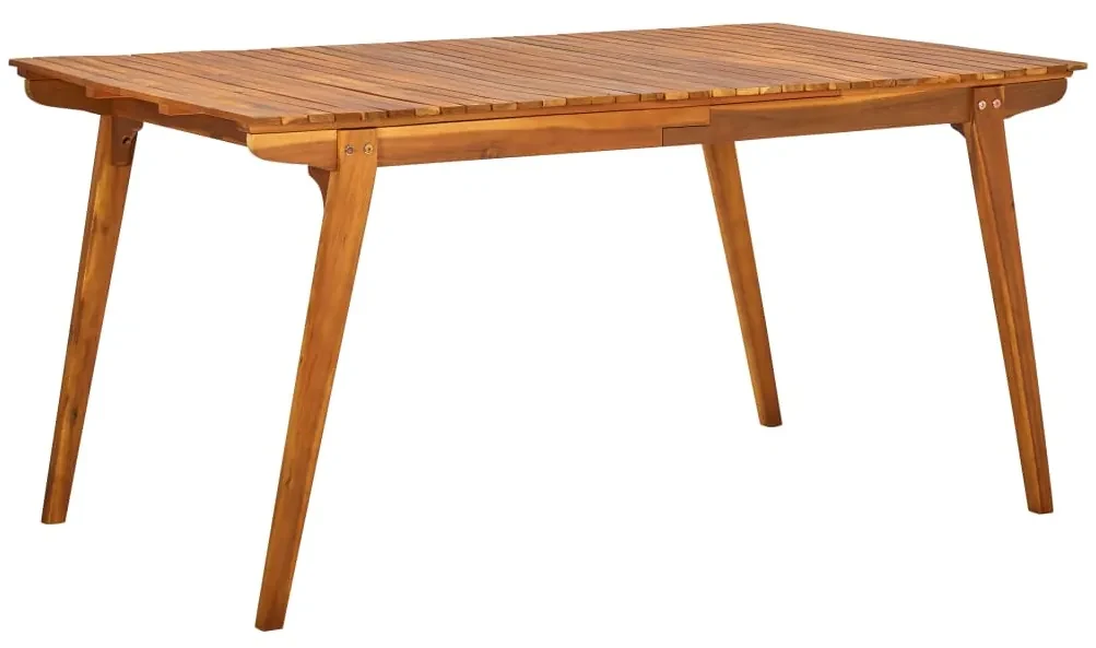 vidaXL Tuintafel 150x90x75 cm massief acaciahout