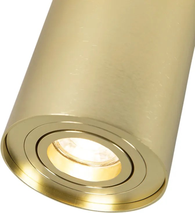 Set van 4 spots goud/messing draai- en kantelbaar - Rondoo up